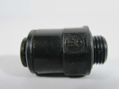 John Guest PM011012E Black Acetal Fitting 10mm OD 1/4" BSP USED