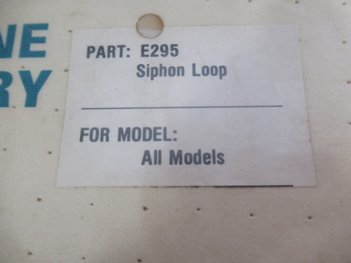 Teledyne Laars E295 Siphon Loop for All Models of Heater ! NEW !