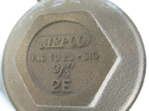 Mepco 2E Brass Thermostatic Steam Trap VAC to 25 psig ! NOP !