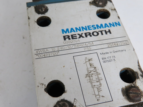 Mannesmann 4WRA-10-E40-12/24NZ4/M Control Valve USED