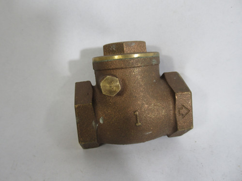 Generic Brass Swing Check Valve 1" 125 psi ! NOP !