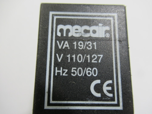 Mecair ME-819 Dresser Nut Solenoid Valve 1-55/64" ID 110/127V 50/60Hz USED