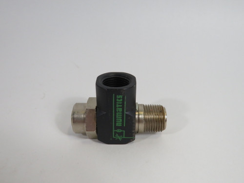 Numatics 3FCRN Right Angle Flow Control Valve 3/8" NPT USED