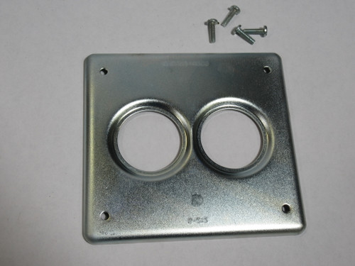 Crouse-Hinds S-212 Square Box Cover w Hardware ! NOP !