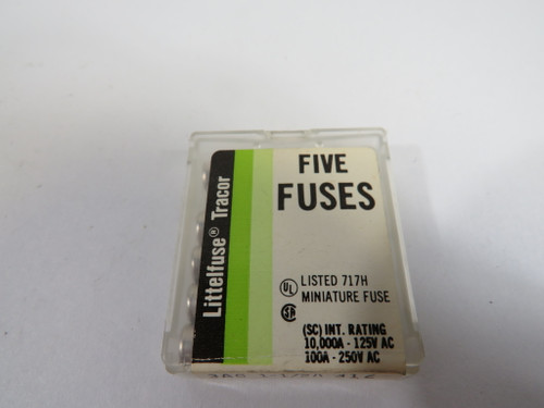 Littlefuse 3AG-1-1/2A-312 Fast Acting Fuse 1-1/2A 250V 5-Pack ! NEW !