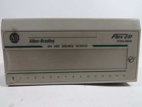 Allen-Bradley 1794-OB16 Ser A Flex I/O 24VDC Output 96221875 Rev B01 USED