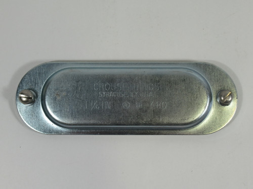 Crouse-Hinds 480 Steel Conduit Body Cover 1-1/4" Form 8 USED