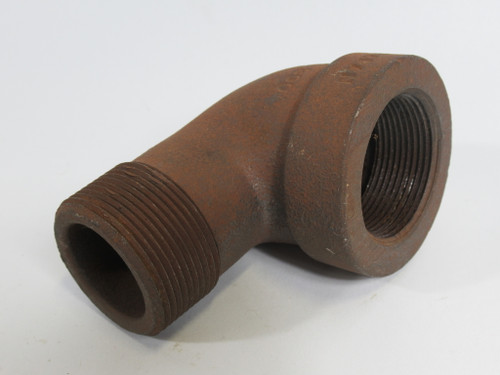 Generic 1-1/2-300 Iron 90° Elbow Adapter 1-1/2" 300psi USED