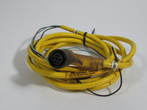 Woodhead Brad Harrison 8030P1A09M050 Single-Ended Cordset 58" Cut Cable USED