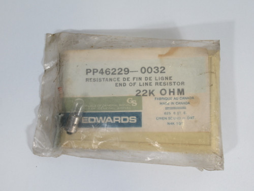 Edwards PP46229-0032 End-of-Line Resistor Unit w/ Hardware *Shelf Wear* ! NWB !