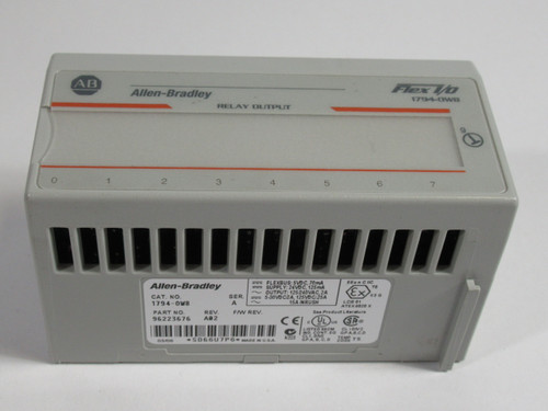 Allen-Bradley 1794-OW8 Ser A Flex I/O Relay Output 96223676 Rev A02 USED