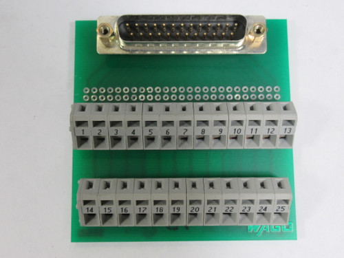 Wago 50036744 25-Pin D-Sub Male Connector Module *No Housing* USED