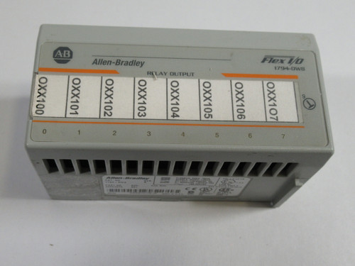 Allen-Bradley 1794-OW8 Ser A Flex I/O Relay Output 96223675 Rev B01 USED