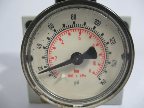 Numatics R32R-06 Regulator 3/4" NPTF w/ Gauge *Missing FlexiBlok Plates* USED