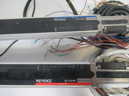 Keyence SL-V44H Light Curtain 44-Beam Transmitter/Receiver *Cut Cables* USED