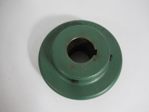Wood's 6S118 Flange Coupling 1-1/8" Bore 1-5/8" L Thru Bore 4" D Type S USED