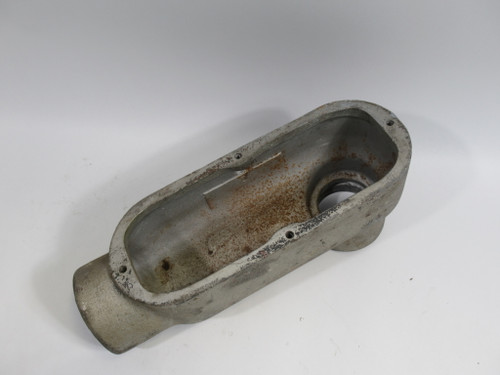 Crouse-Hinds 2LB68 Malleable Iron Conduit Body w/o Cover 2" USED