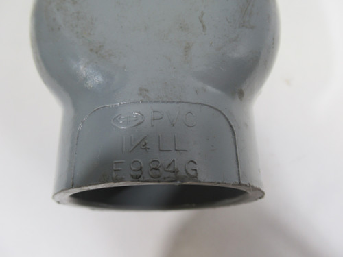 Carlon E983GX PVC Conduit Body 1-1/4" LL *No Seal* USED