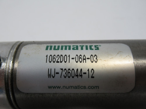Numatics 1062D01-06A-03 Nose-Mount Air Cylinder 1-1/16" Bore 6" Stroke USED