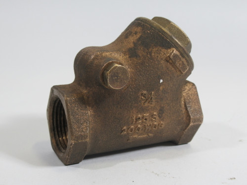 TOYO N10162-075BR 3/4" NPT Bronze Check Valve 200WOG 125S USED