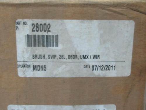 Tennant 28002 Natural Fiber/Wire Double Row Brush 26x10" ! NWB !