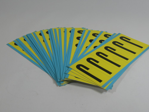 Brady 3450-J Kit of Letter Labels "J" 25-Pack NEW