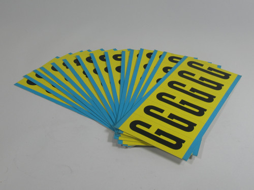 Brady 3450-G Kit of Letter Labels "G" Lot of 13 ! NEW !