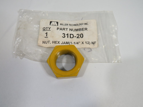 Miller Technology 31D-20 Hex Jam Nut 1-1/4"x12 NF ! NWB !