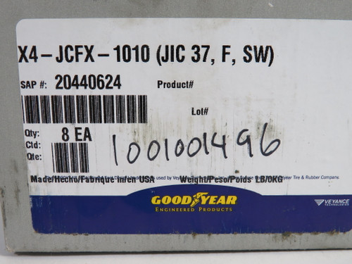 Good Year X4-JCFX-1010 Female JIC Swivel Hose Fitting 8-Pack ! NEW !