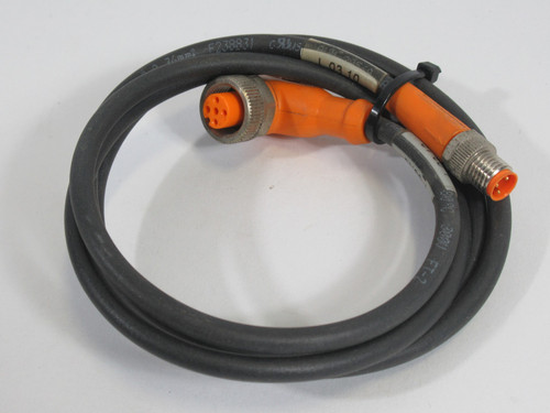 IFM Electronic EVC247 Connection Cable M8 Plug M12 Angled Socket 3Pin 1m USED