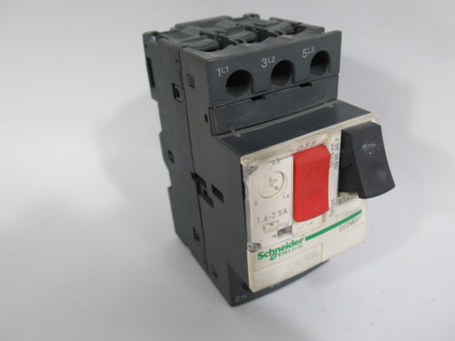 Schneider Electric GV2ME07 Motor Circuit Breaker 1.6-2.5A 690V 3P USED