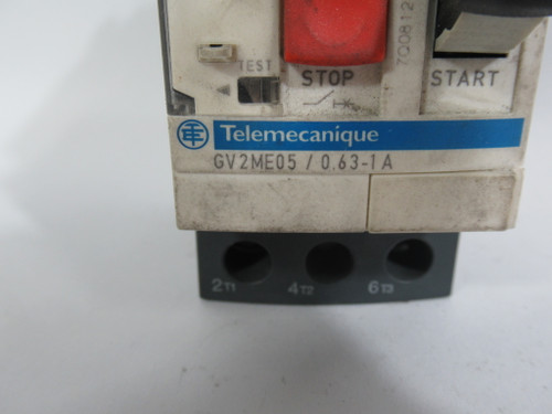 Telemecanique GV2ME05 Motor Circuit Breaker 0.63-1A USED