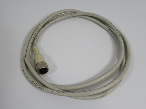 Datalogic CS-A1-02-G-03 Sensor Cable M12 Connector 4P 4W 119cm Cut Cable USED