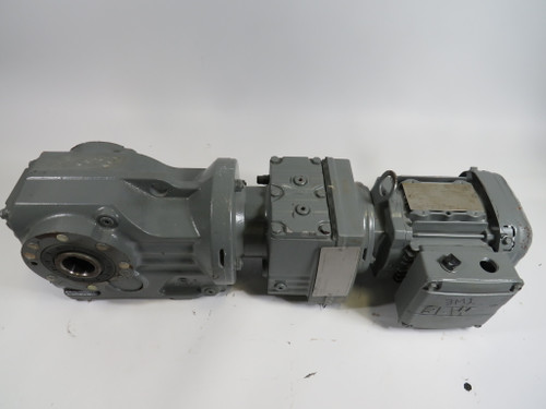 Sew-Eurodrive 0.245HP 1700/3.4RPM 230/460V C/W Gear Reducer 495:1 Ratio USED