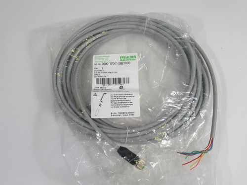 Murrelektronik 7000-17041-2921000 Cable 8-Pole Female M12 Connector 10m NWB
