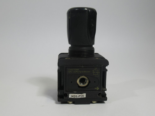 Joucomatic 34203056 Pneumatic Regulator *Missing 1 Yellow Cover* USED