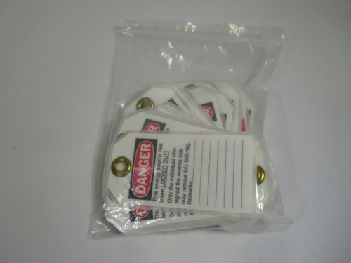Brady 65525 Laminated Polyester Lockout Tags 47-Pack Y67670 ! NOP !