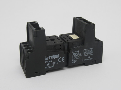 Relpol GZT4 Relay Socket 300V 6A 14-Blade USED