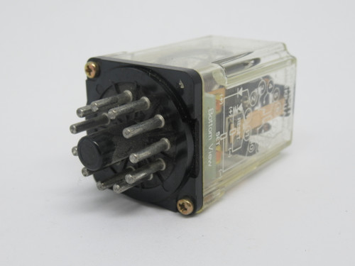 Omron MK2KP-UA-DC24 Plug-In Relay 24VDC 10A 11-Pin USED
