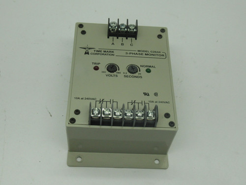 Time-Mark C2644 3-Phase Monitor Adj. Range 380-480V USED