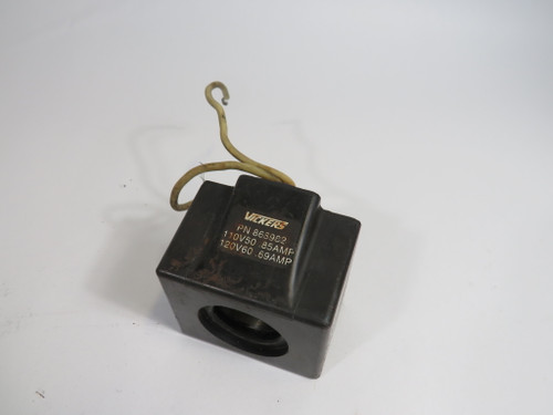 Vickers 868982 Valve Coil .69/.85A 120/110V 60/50Hz USED