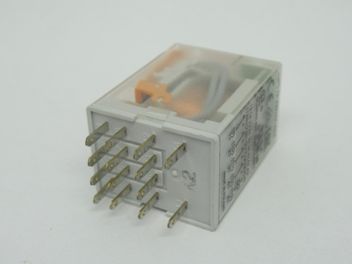 Relpol R4N-2014-23-5120-WTL Plug-In Relay 120VAC 7A 14-Blade USED