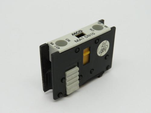 MCG MA1-DN10 Auxiliary Contact Block 1NO 600V USED
