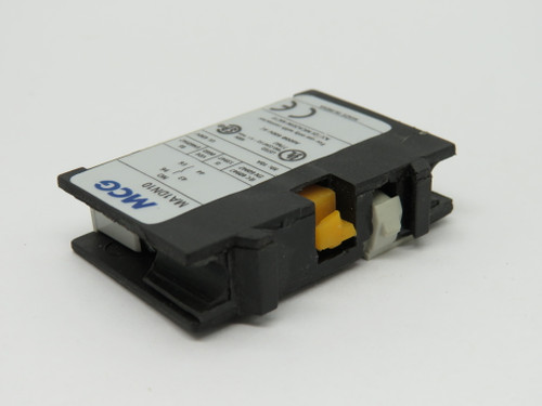 MCG MA1-DN10 Auxiliary Contact Block 1NO 600V USED