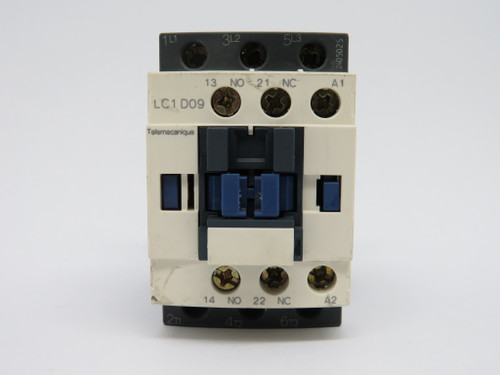 Telemecanique LC1-D09-G7 Contactor 120V 50/60Hz No Cover USED