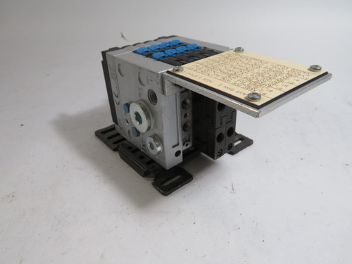 Festo CPV10-GE-FB-4 4-Port Valve Manifold Assembly W/ (161415) Valves USED