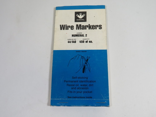 Ideal 44-140 Wire Markers *Number 2* x450  NOP