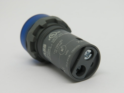 ABB CL2-513L 22mm Pilot Light Compact Series 110-130V 15-17mA Blue Lens ! NOP !