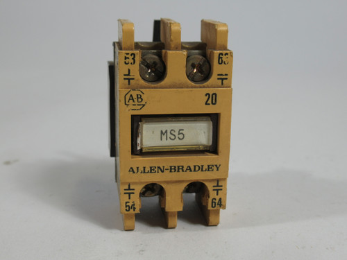 Allen-Bradley 195-FA20 Series A Auxiliary Contact 2NO 660V 10A USED