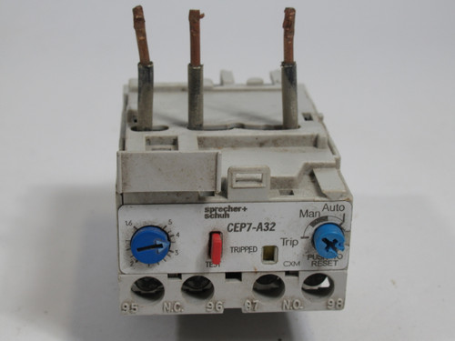 Sprecher + Schuh CEP7-A32 Overload Relay Series B 1.6-5A USED